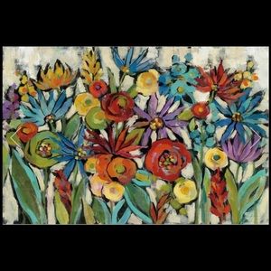 Confetti Floral 1, Canvas 12x18, Multi Colored
